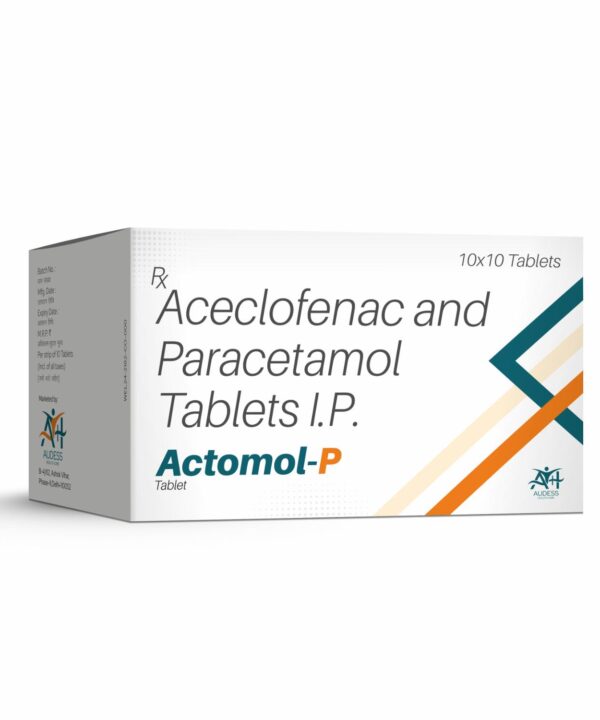 Aceclofenac & Paracetamol Tablets - Actomol-P - Audess Health Care