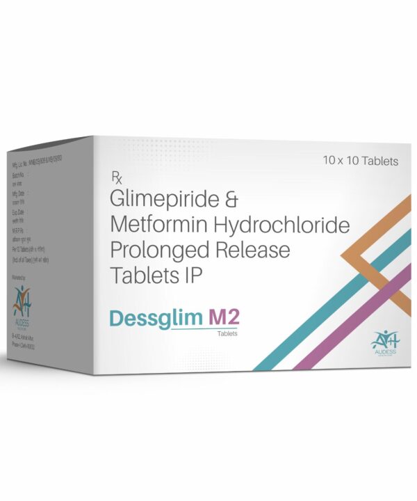 Glimepiride & Metformin Hydrochloride Prolonged Release Tablets IP - Dessglim M2 - Audess Health Care