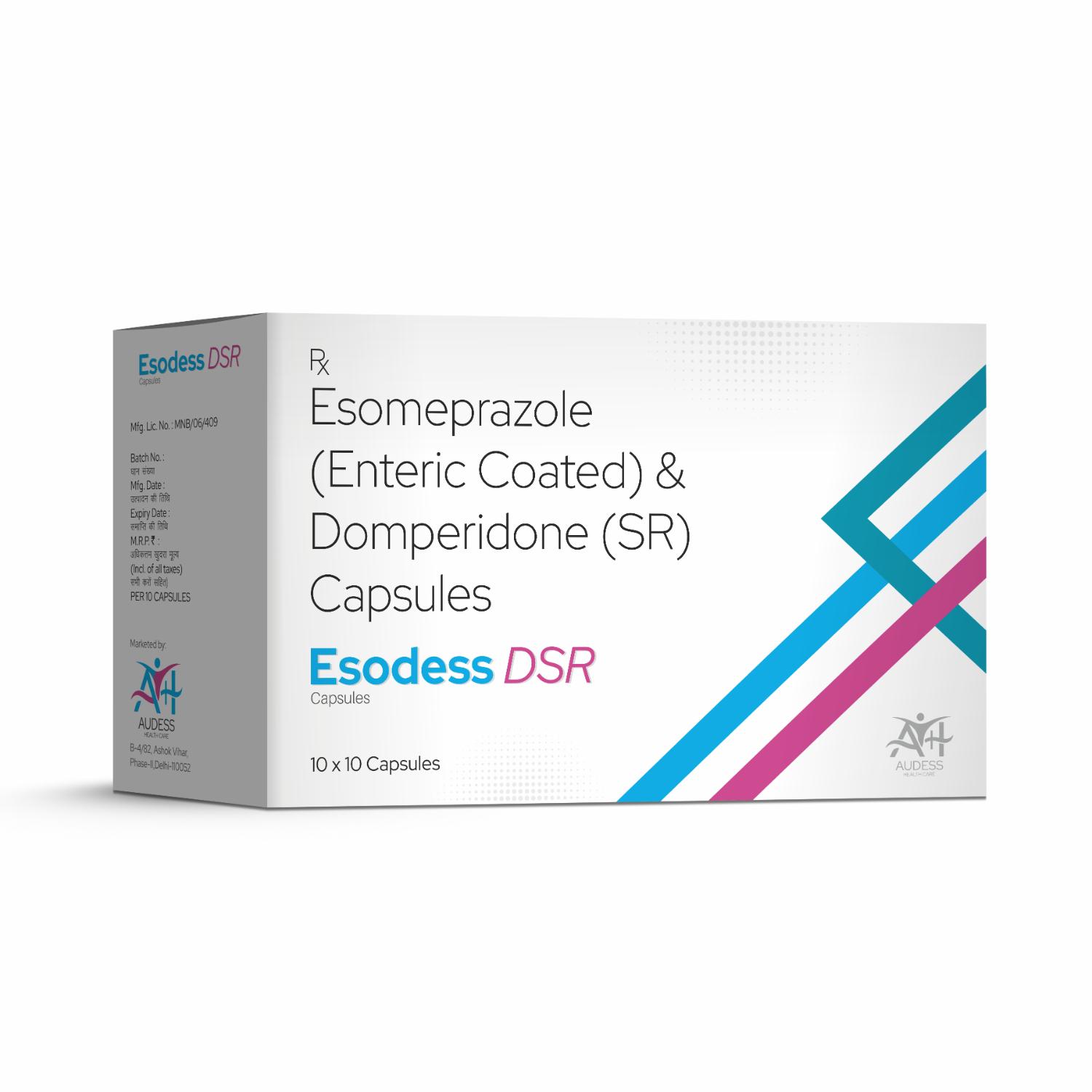 Esomeprazole Enteric Coated & Domperidone Sustained Release Capsules - Esodess DSR