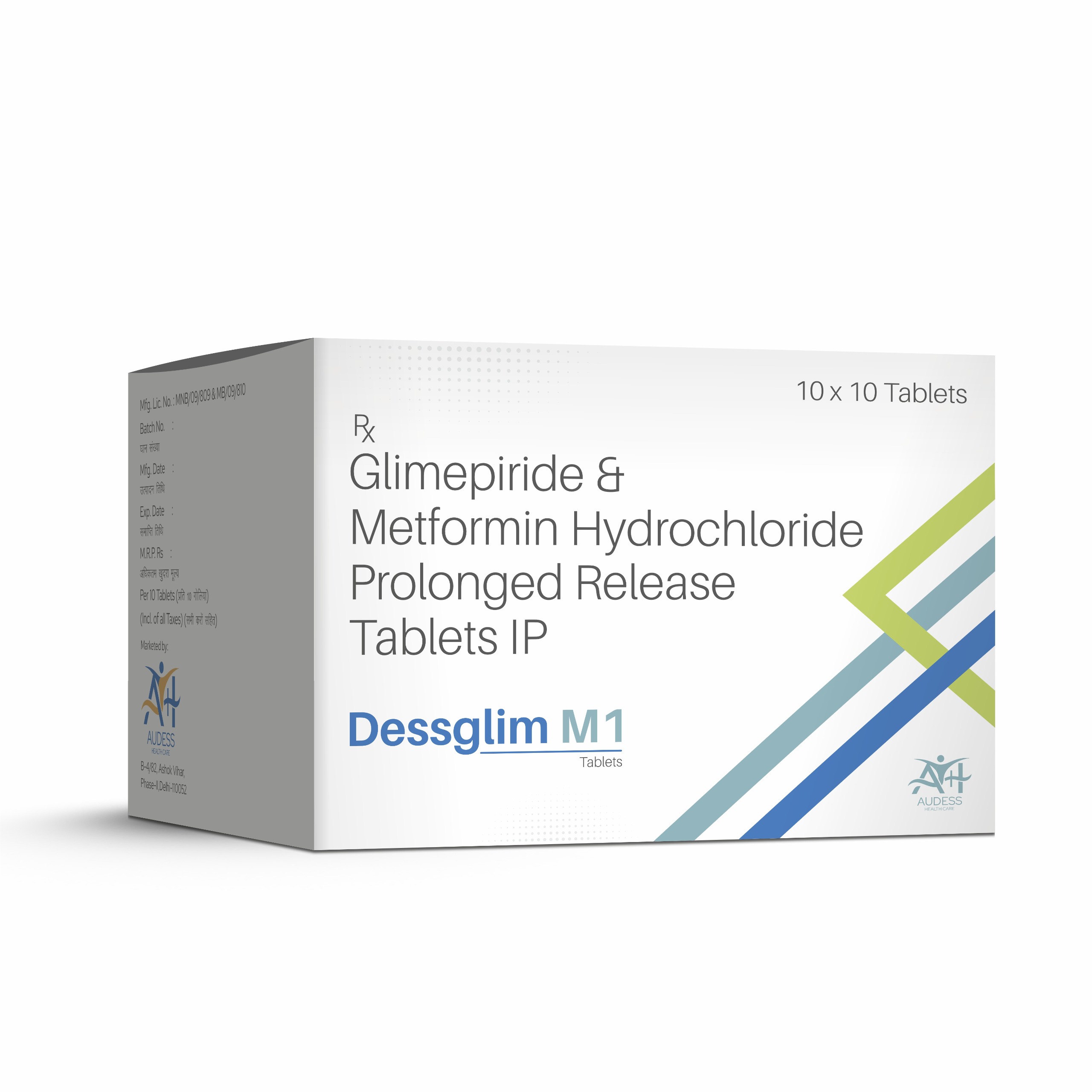 Glimepiride & Metformin Hydrochloride Prolonged Release Tablets I.P - Dessglim M1 - Audess Health Care