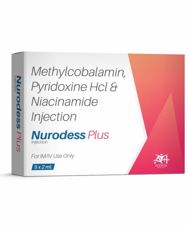 Methylcobalamin, Pyridoxine HCl & Nicotinamide Injection - Nurodess-Plus - Audess Health Care