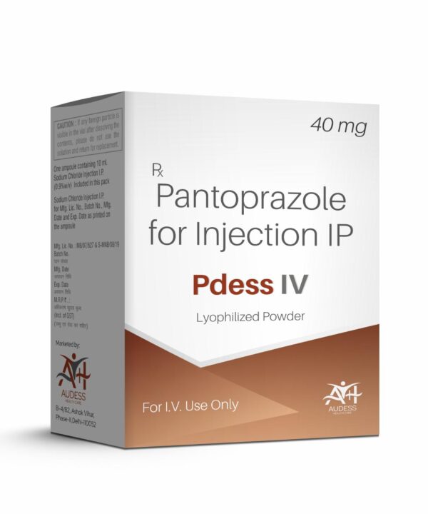 Pantoprazole for Injection IP 40 Mg - PDESS IV - Audess Health Care