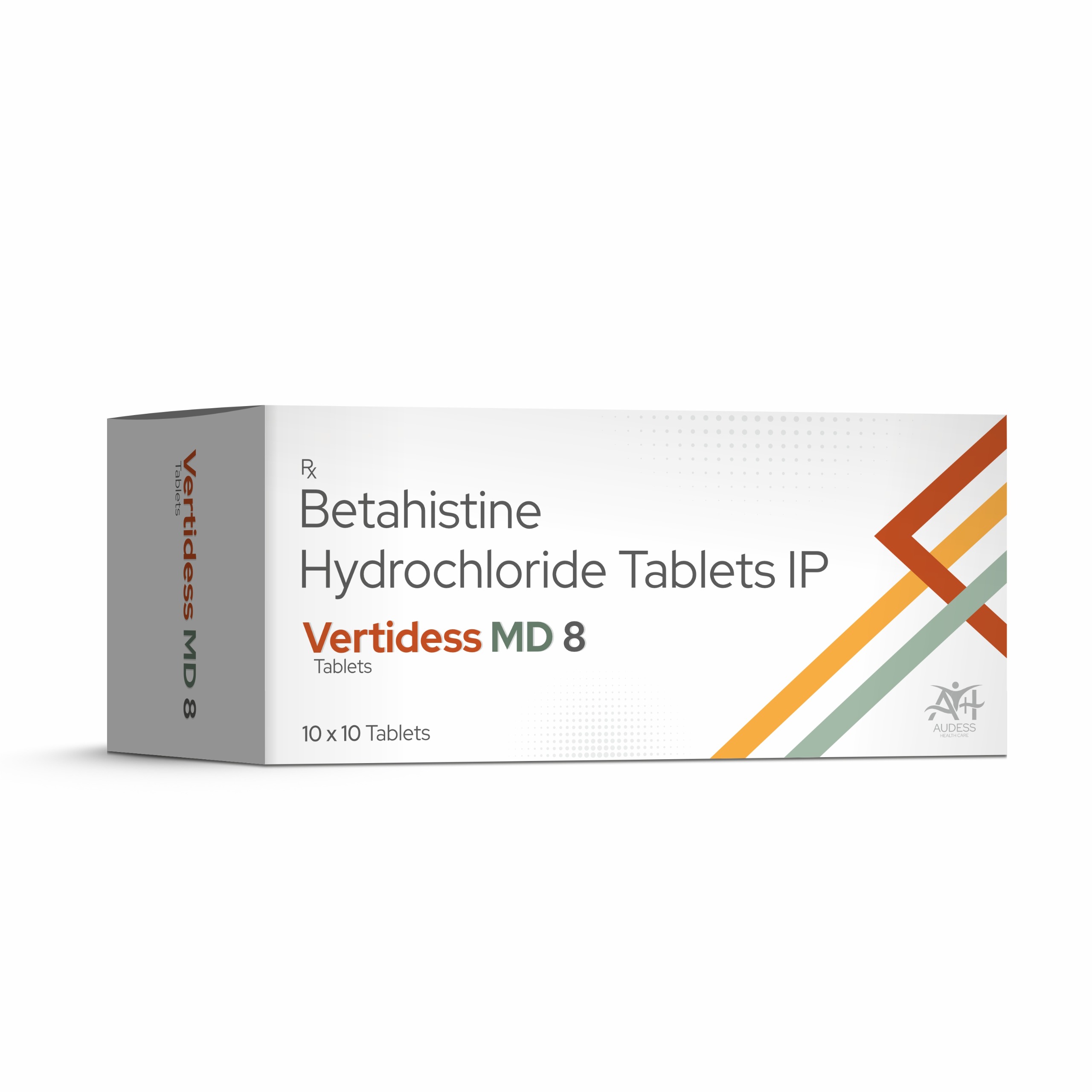 Betahistine Hydrochloride Tablets IP 8 Mg - Vertidess MD 8 - Audess Health Care