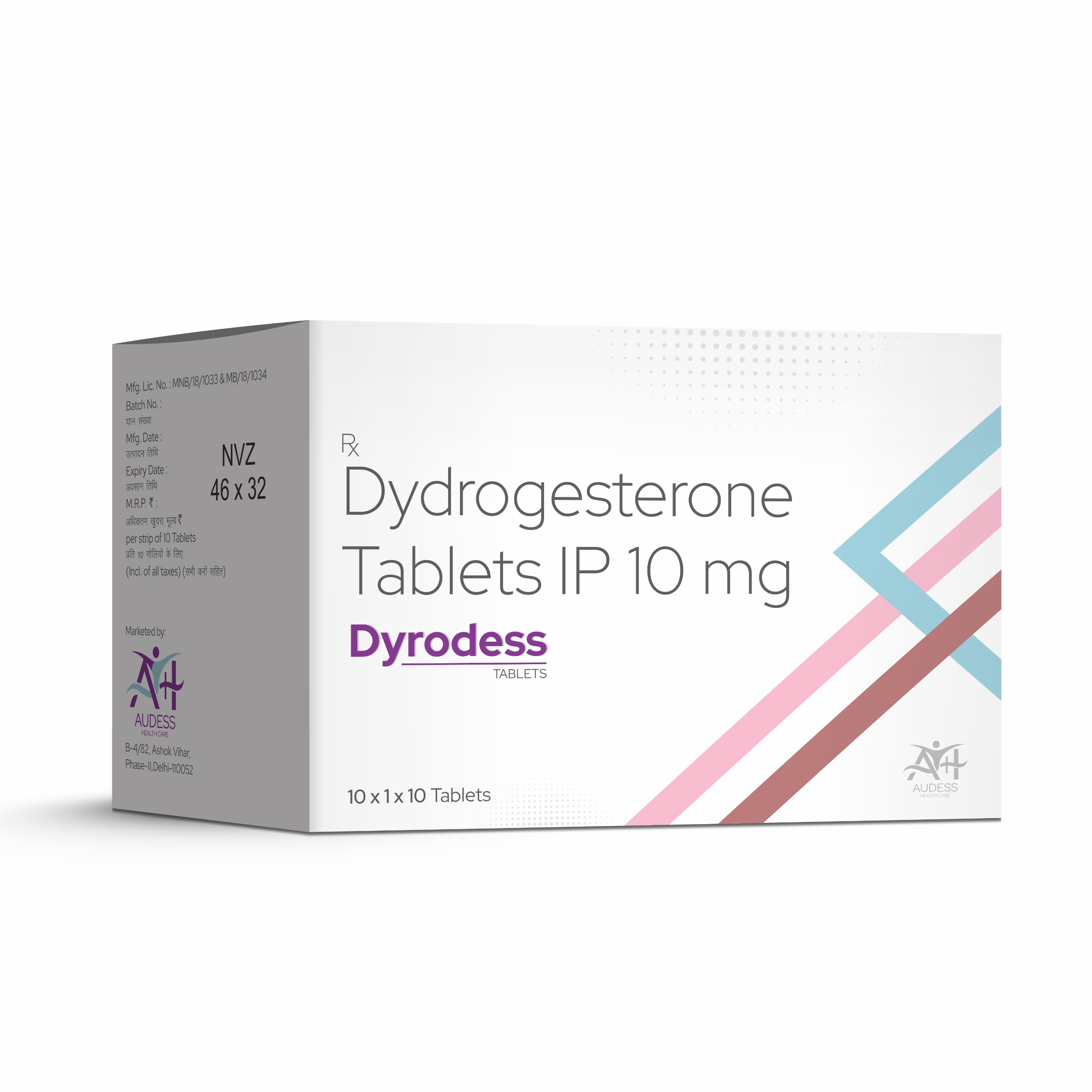 Dydrogesterone Tablets IP 10 Mg - Dyrodess Tablets - Audess Health Care